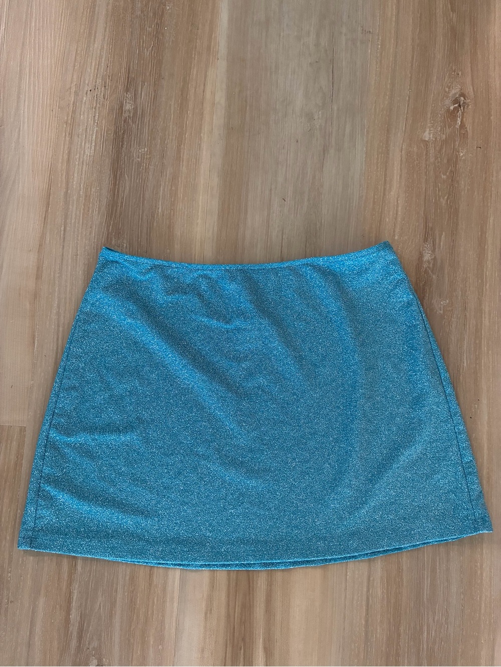 PINK Victoria's Secret Sparkling Turquoise Mini Skirt